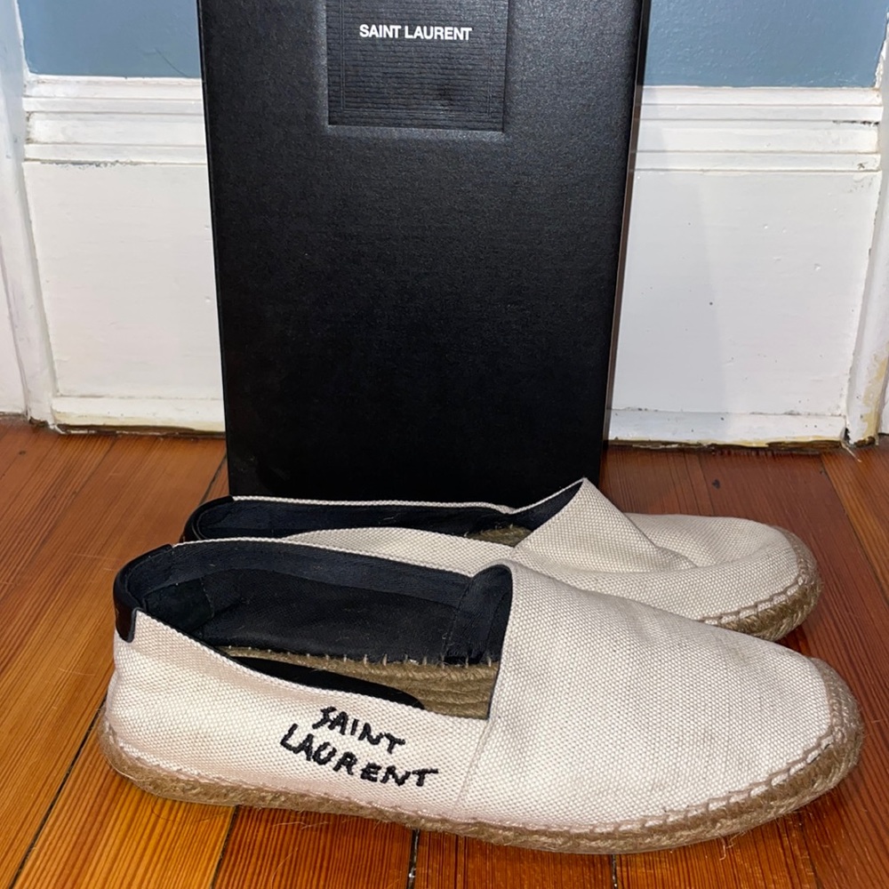 Saint Laurent canvas espadrilles size 39 1/2
